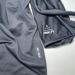 ASRV 0619. NANO-MESH SLIM FIT TANK TOP - BLACK